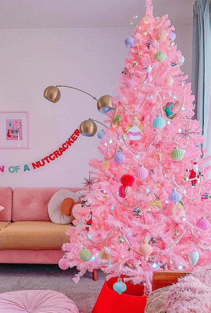 poinsétias rose gold para arvore natal