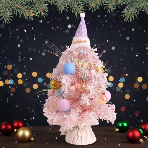 decoracao arvore natal rosa rose gold
