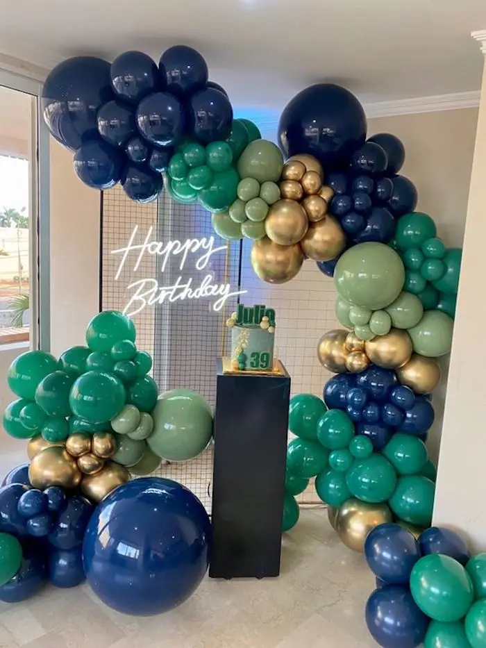 ideias de festa azul e prata masculino