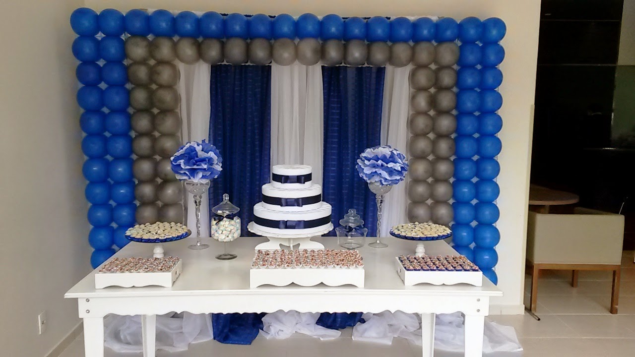 decoração azul e prata para quarto masculino