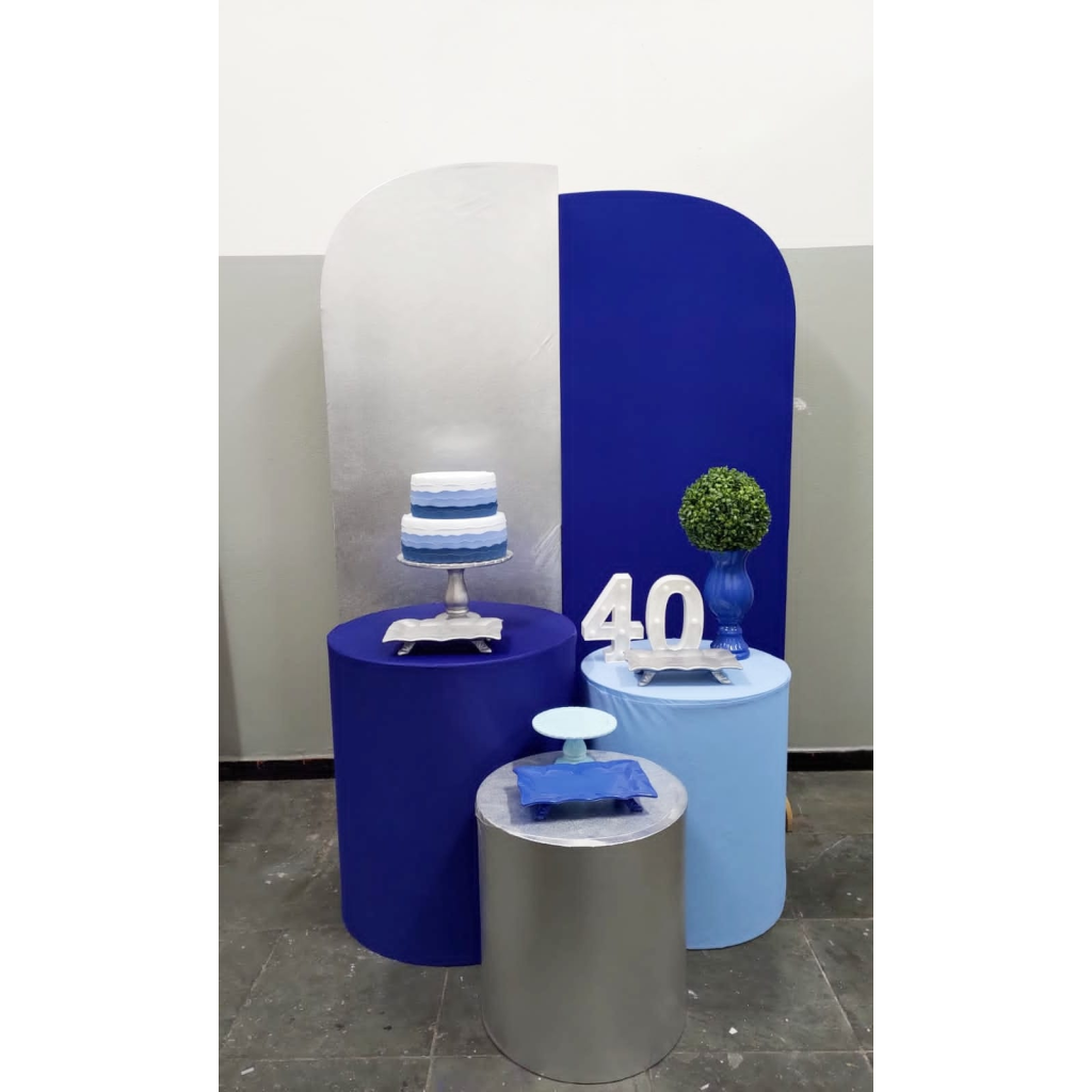 paleta de cores azul e prata para homens