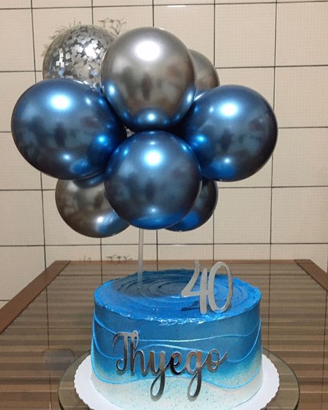 decoração de escritório azul e prata masculino