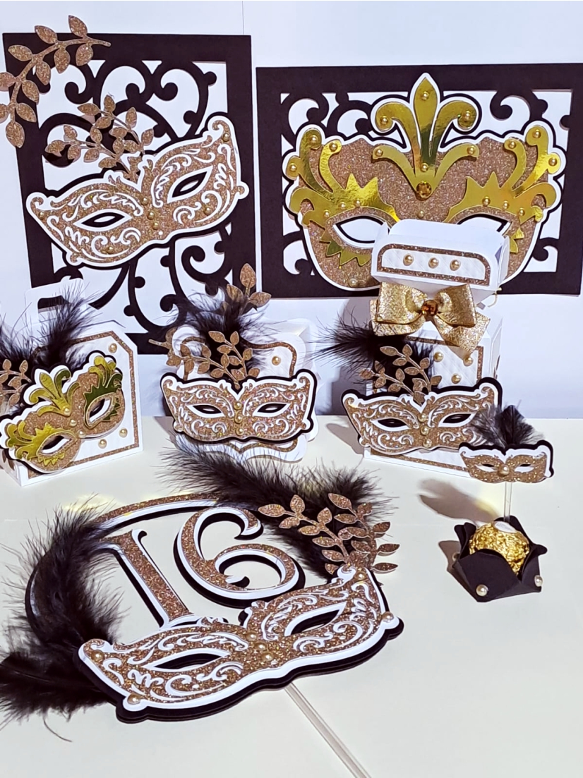 decoração baile de máscaras simples