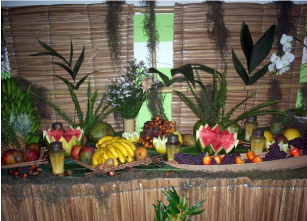 decoração baile do hawai