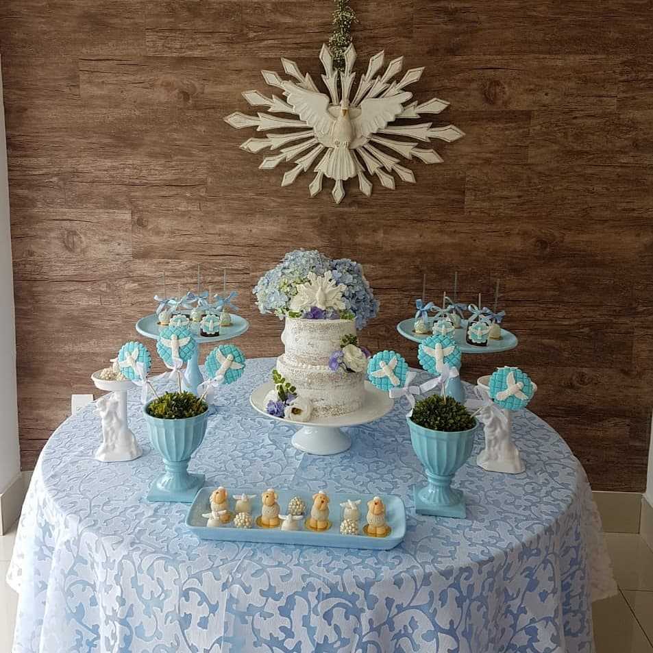 decoração batizado menino DIY