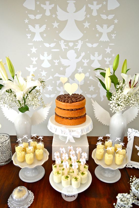 decoração batizado menina DIY