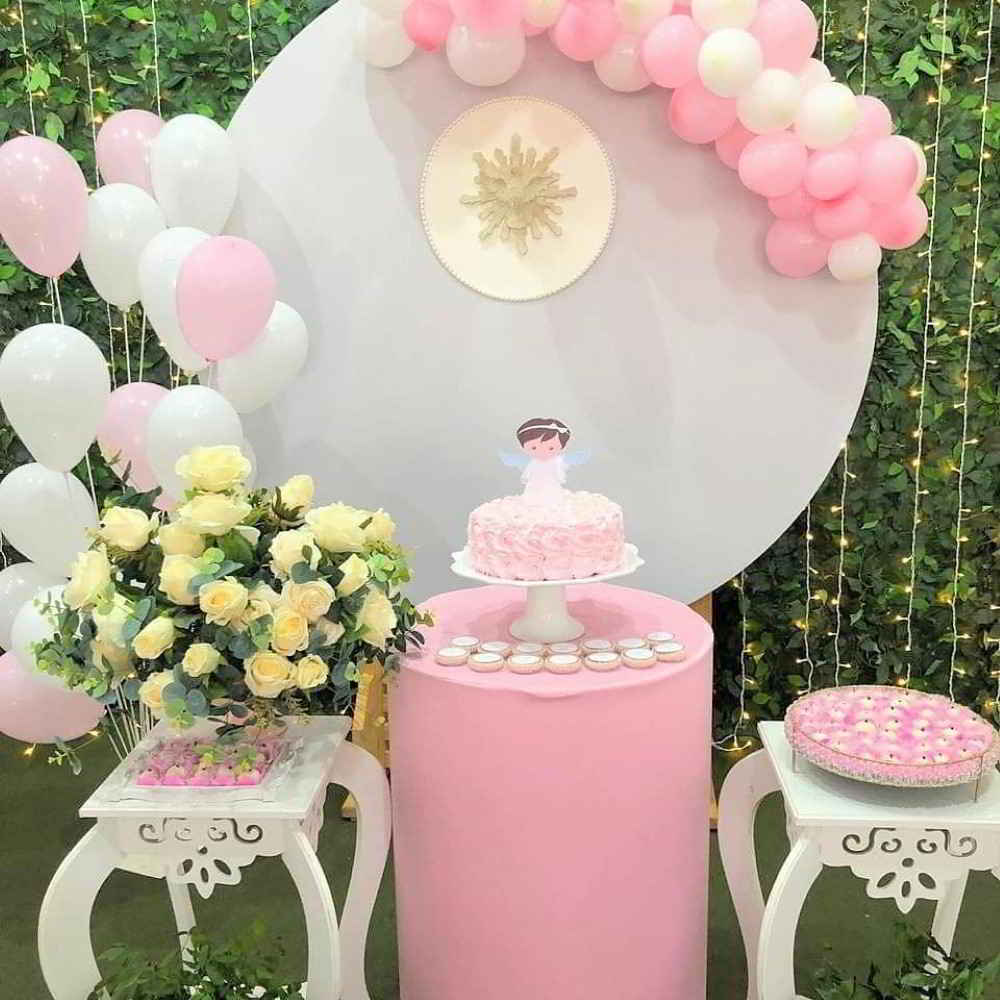 decoração batizado menina tema nuvens