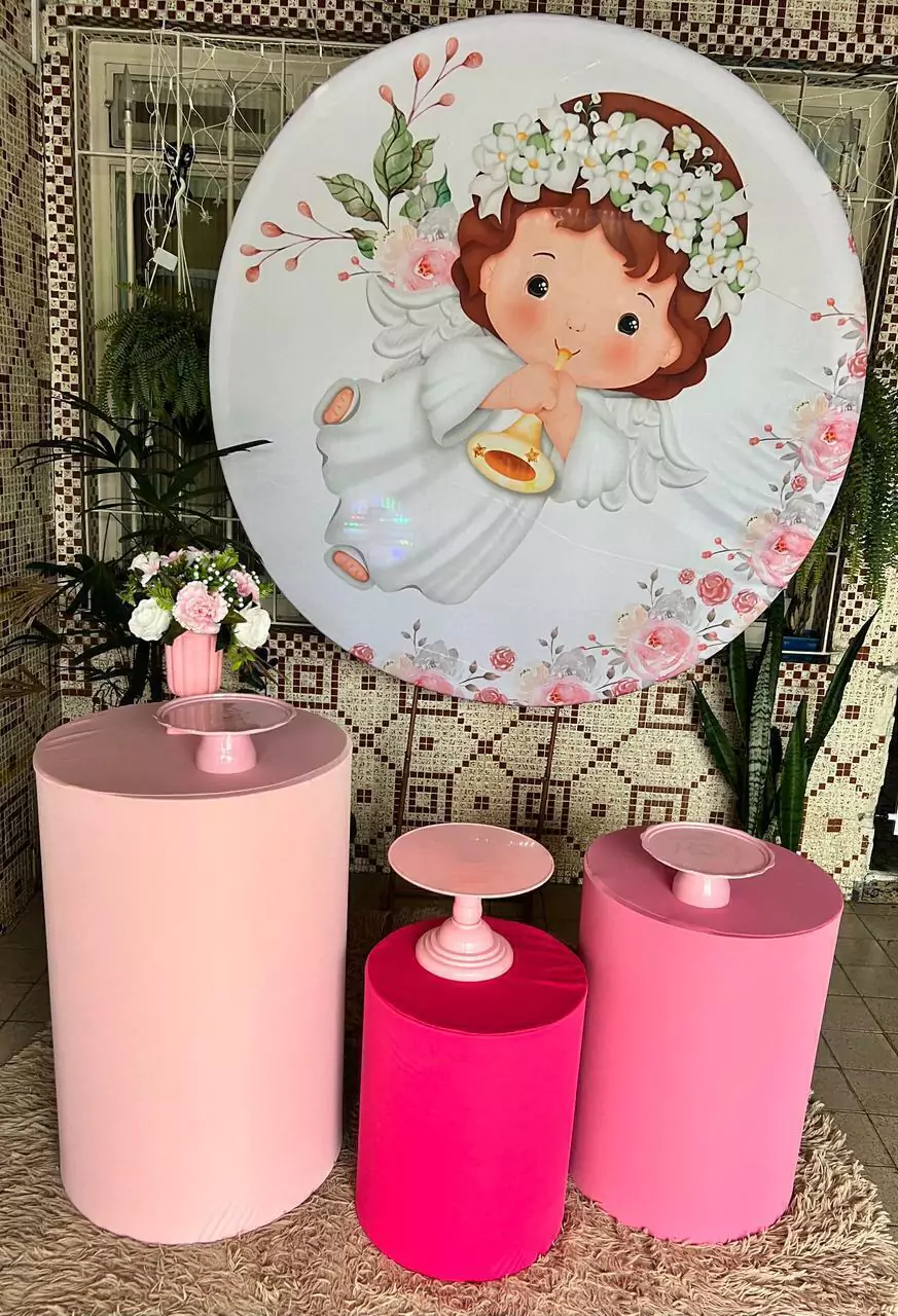 decoração batizado menina tema anjinhos