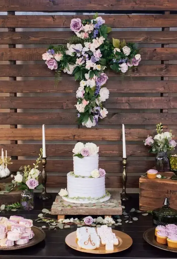 decoração batizado menina tema nuvens