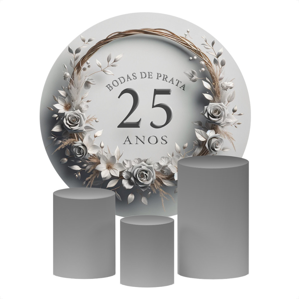 decoração bodas de prata moderna