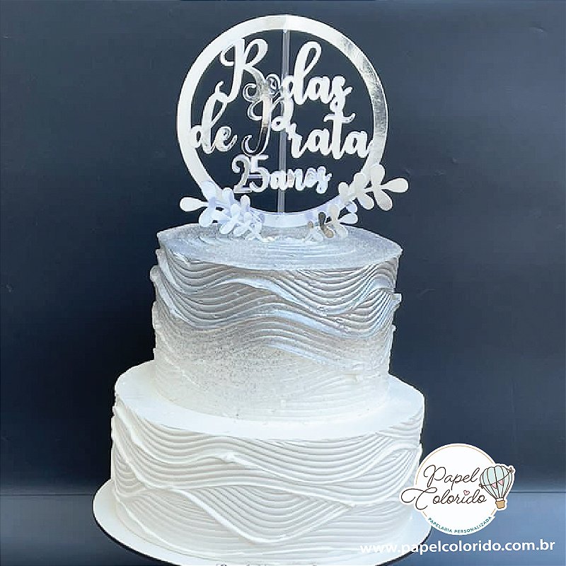 decoração bodas de prata clean