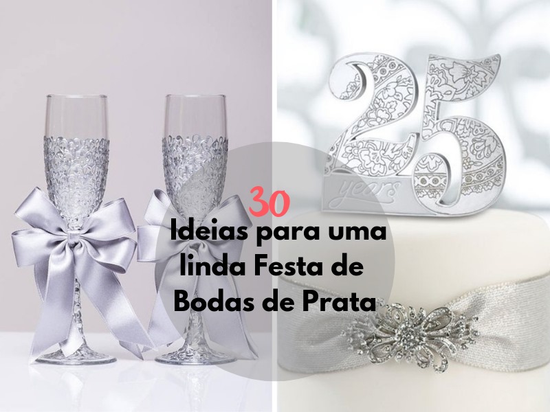 decoração bodas de prata minimalista