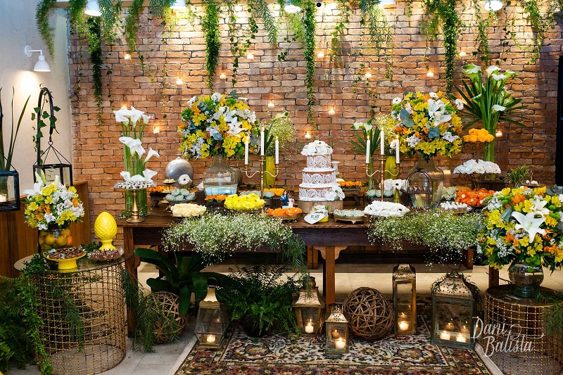 custo decoração casamento boho chic como economizar