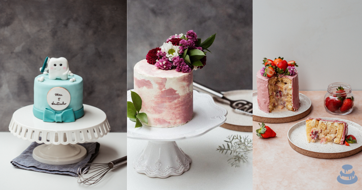 decoração bolo aniversário mulher