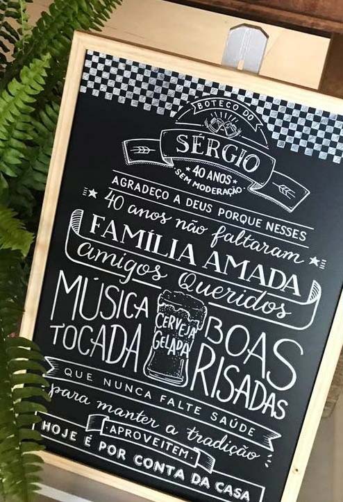 lembrancinha festa boteco