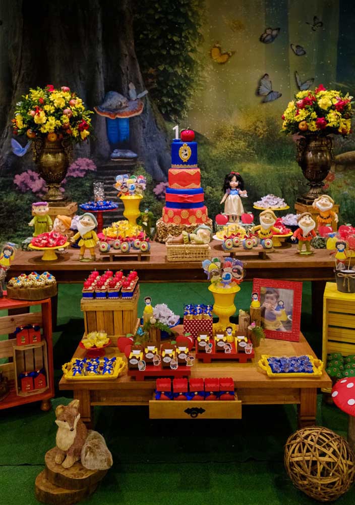 painel sublimado 3d branca de neve luxo