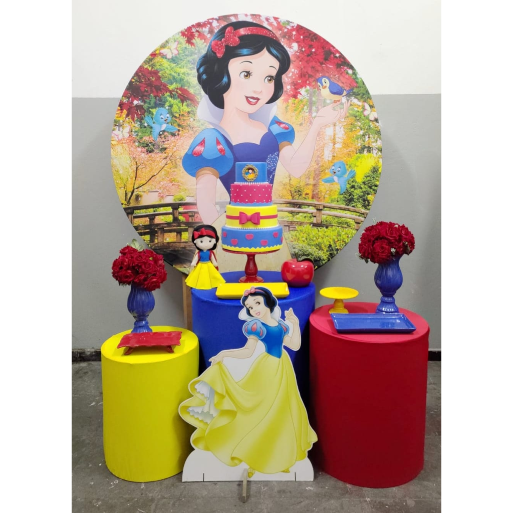 painel decoração branca de neve