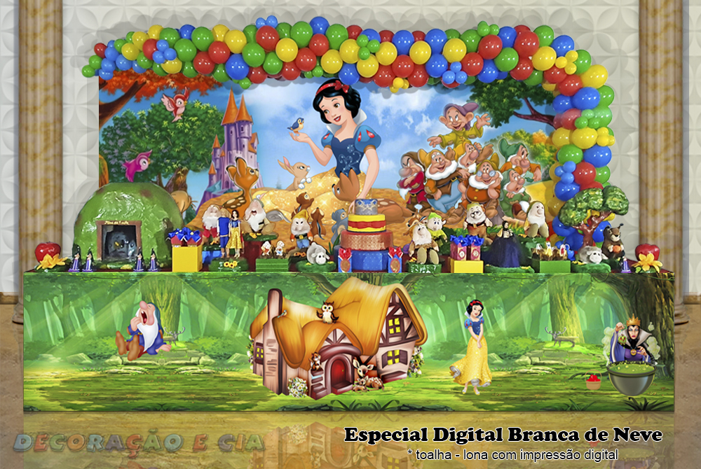 decoração branca de neve rústica