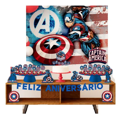 ideias de decoração capitão américa para festa infantil