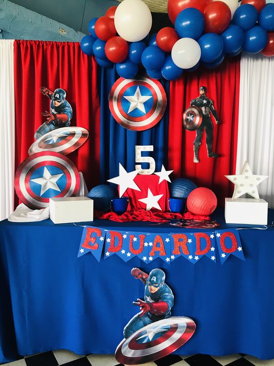 erros comuns ao decorar festa capitão américa simples