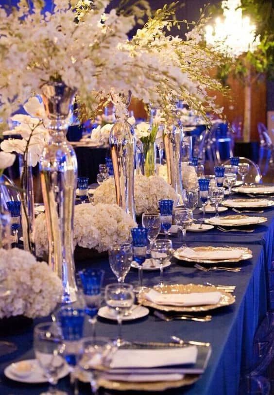 casamento temático azul royal