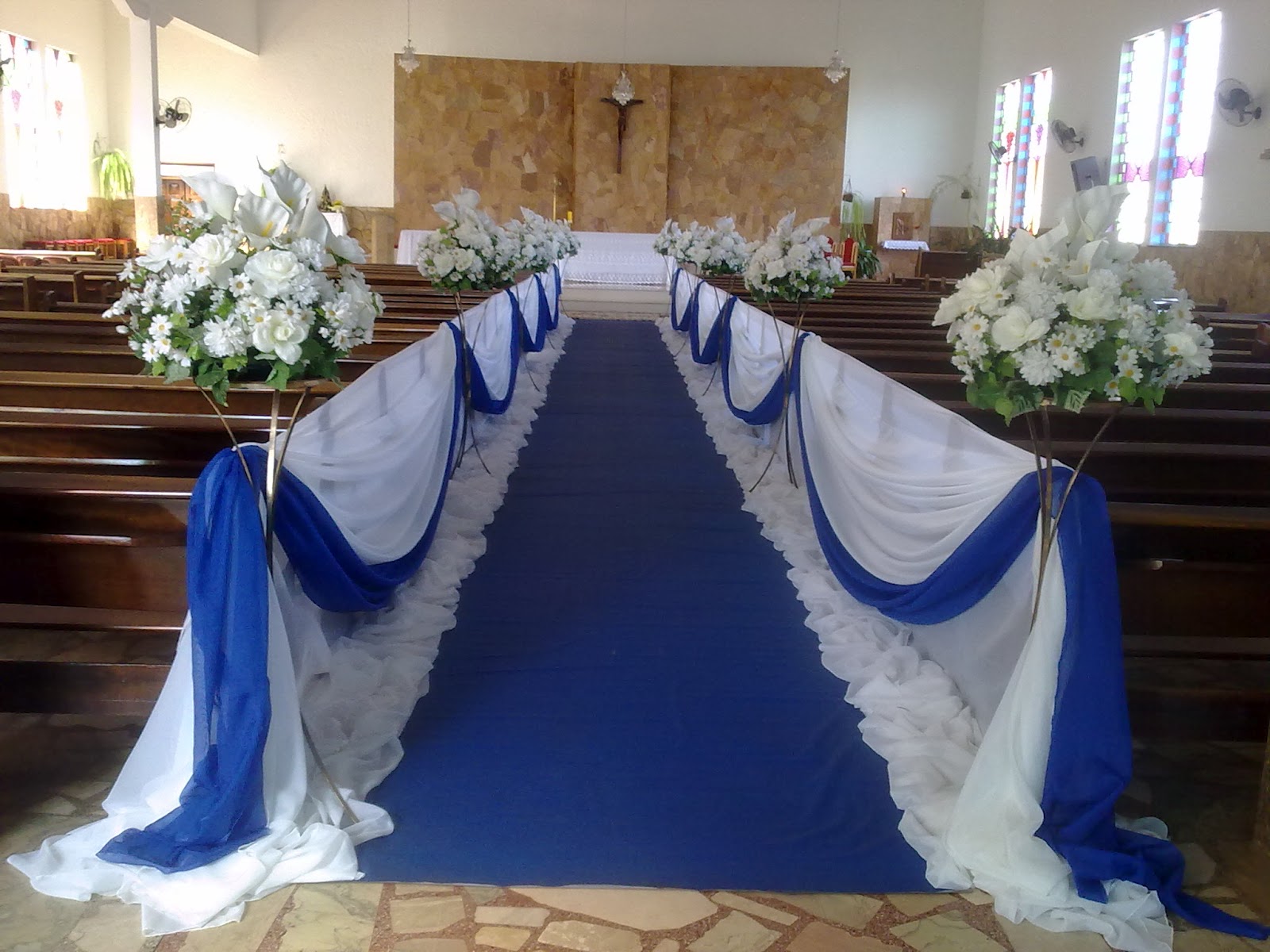 tapete azul royal para casamento