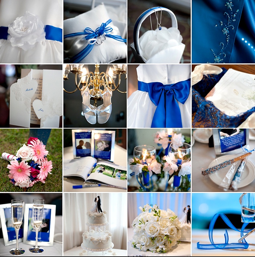mesa de doces azul royal