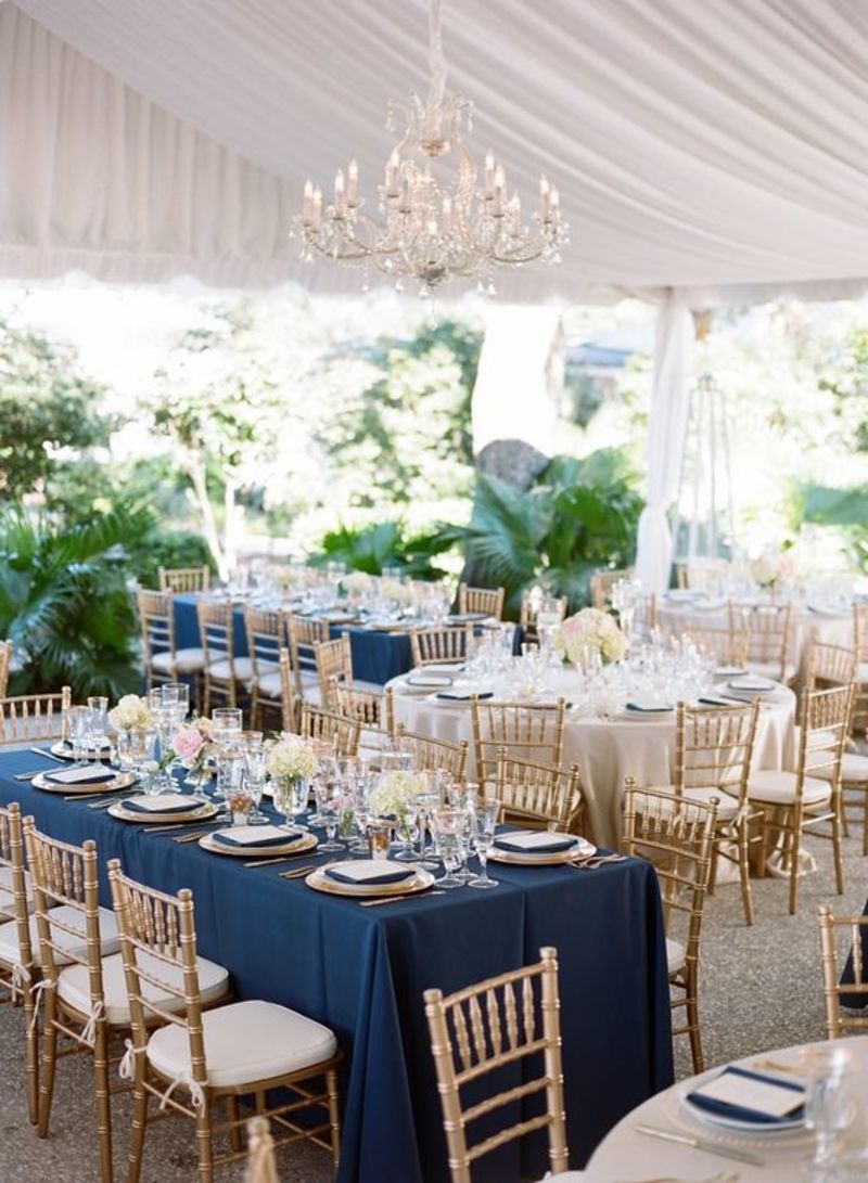 bolo de casamento azul royal