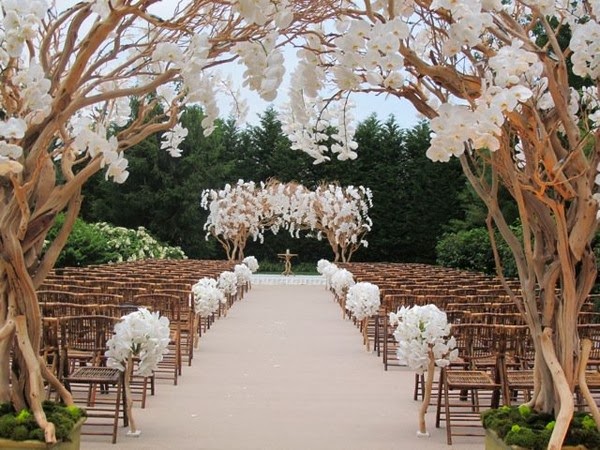 decoração casamento minimalista e romântico