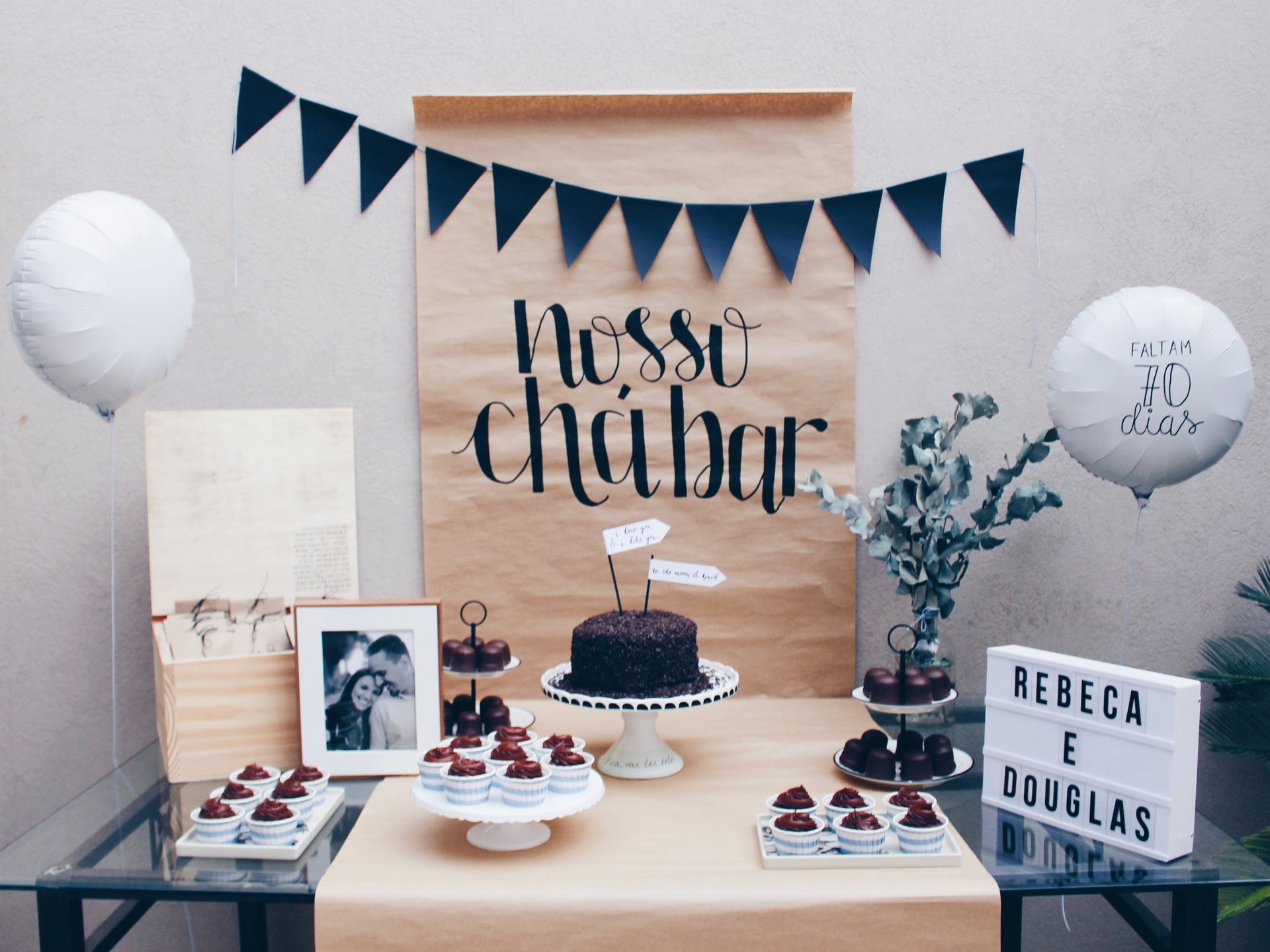 decoração chá de bar masculino