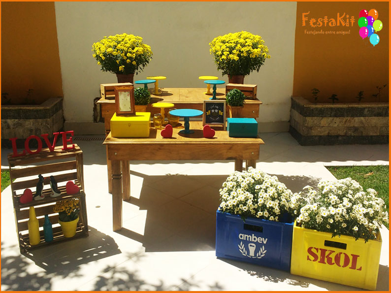 decoração chá de bar feminino