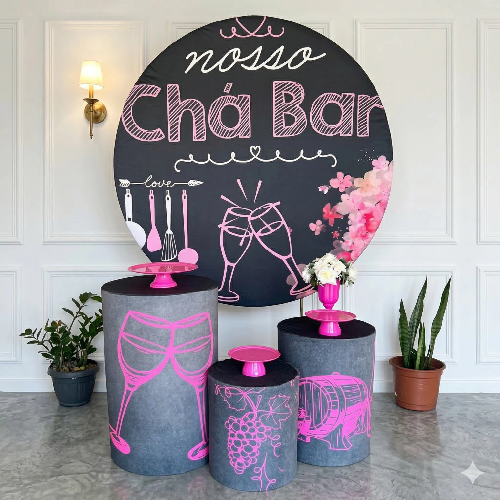 decoração chá bar simples