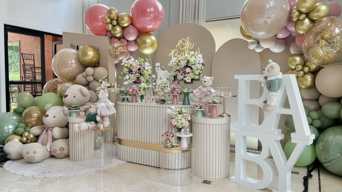 ideias de decoração chá de bebê para gêmeos