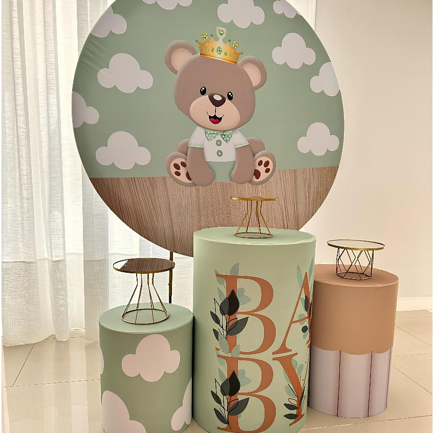 decoração chá de bebê menino mini table
