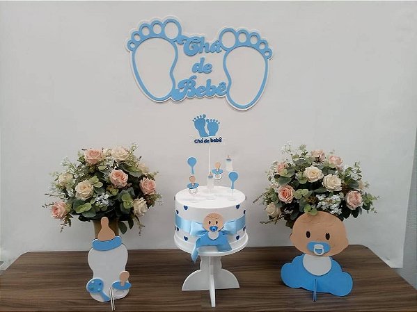 painel para chá de bebê menino simples