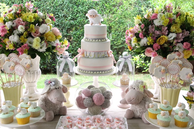 decoração chá de bebê ovelhinha