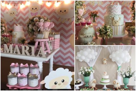 decoração chá de bebê ovelhinha vs ursinho qual escolher