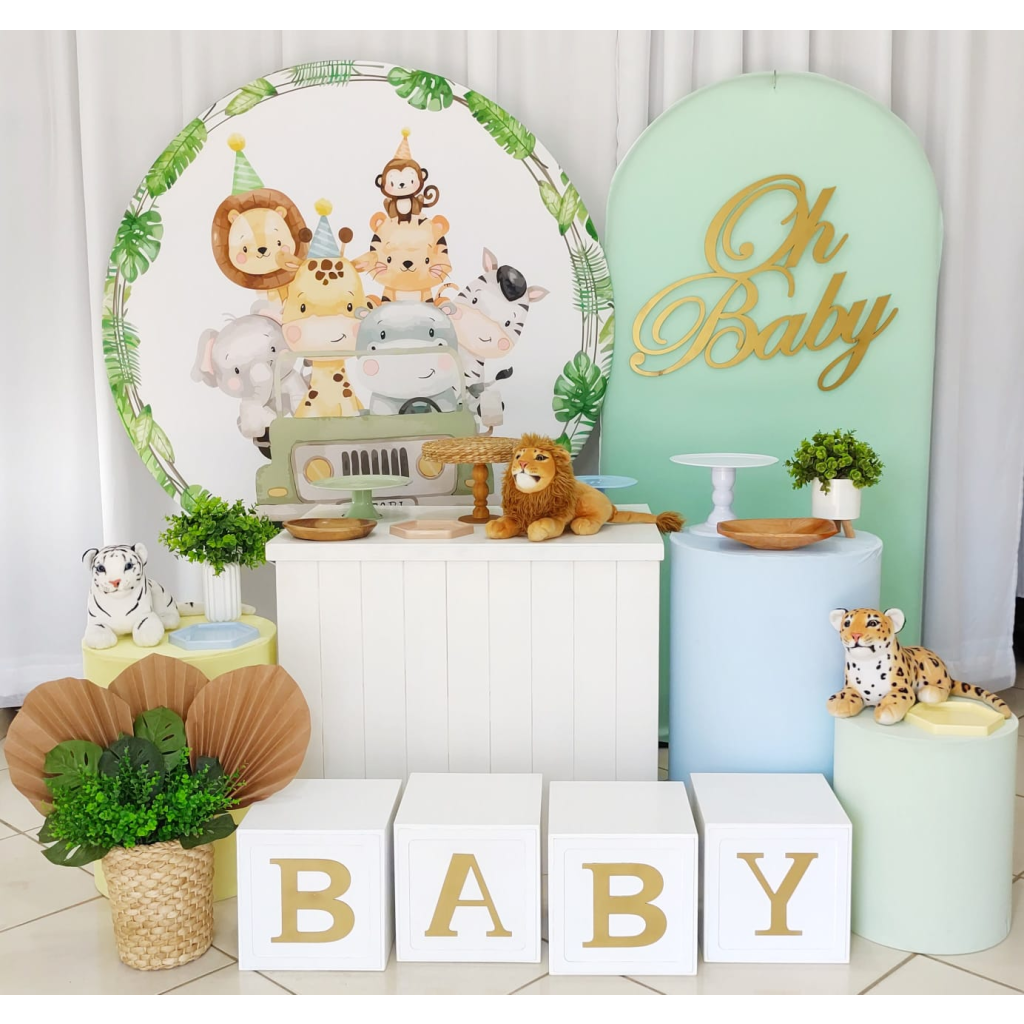 decoração chá de bebê safari menino
