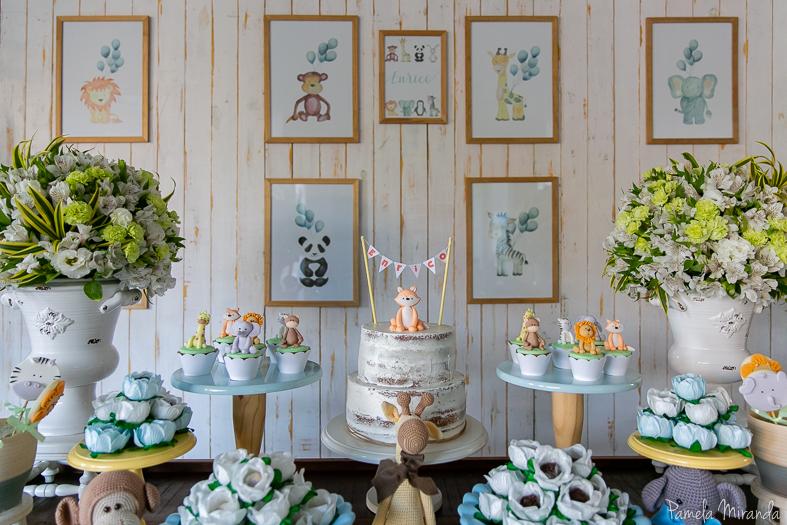 decoração chá de bebê safari pegue e monte