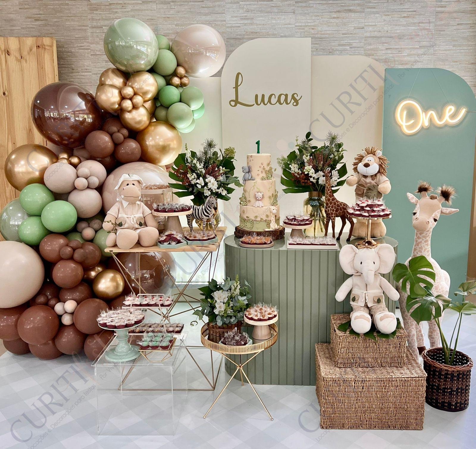 decoração chá de bebê safari DIY
