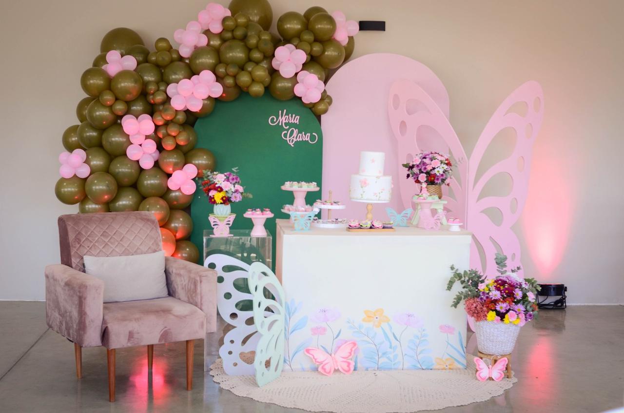 decoração chá de fraldas menina boho