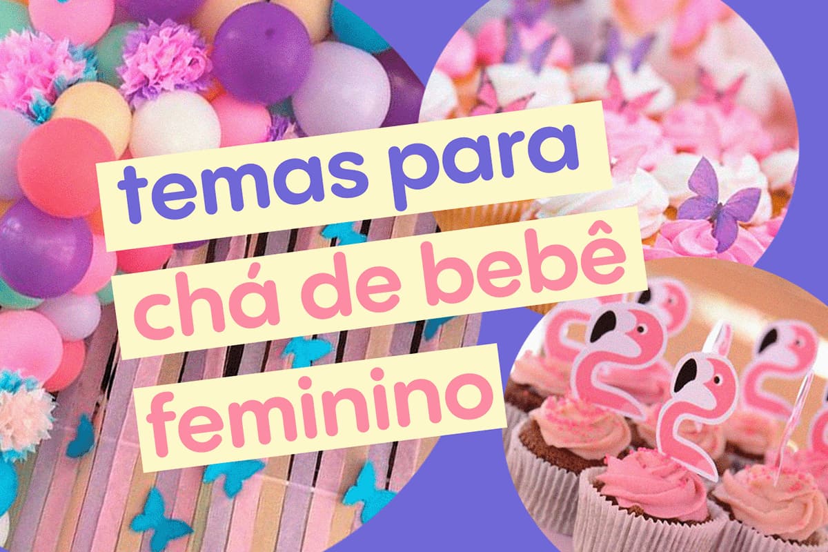 decoração chá de fraldas menina moderna