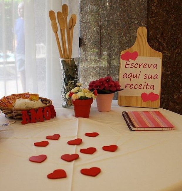 como fazer painel decorativo para chá de panela