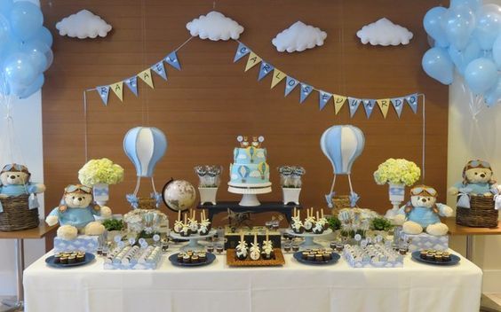 quanto custa decorar um chá de fralda menino