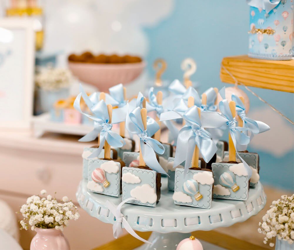 decoração cha fralda menino