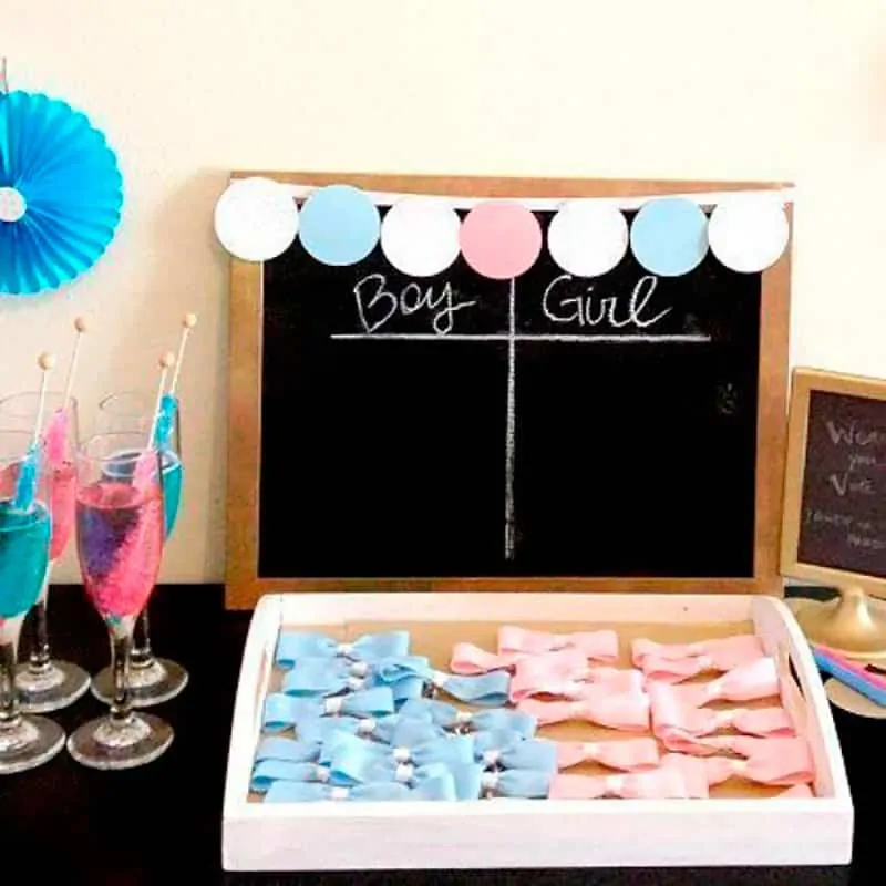 decoração chá revelação