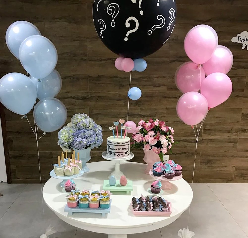 como fazer um painel de chá revelação simples