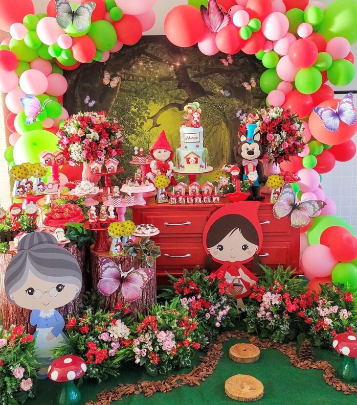 decoração chapeuzinho vermelho para bebê