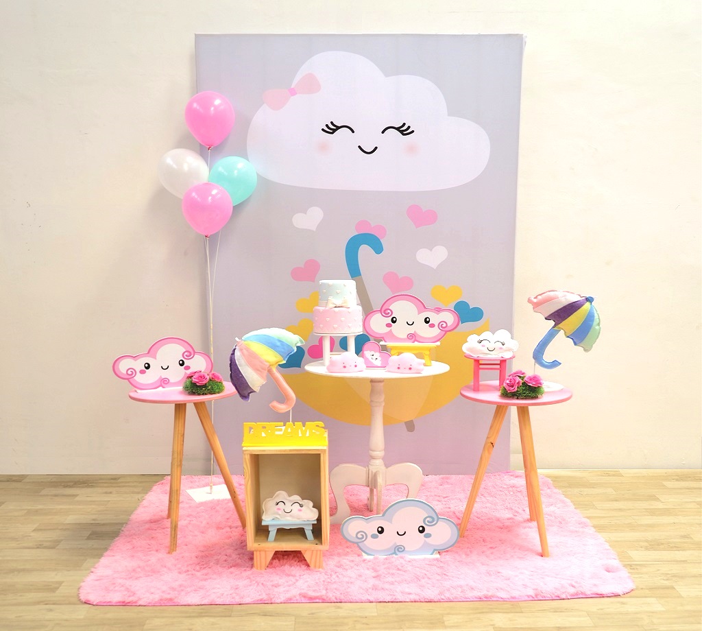 painel chuva de amor simples