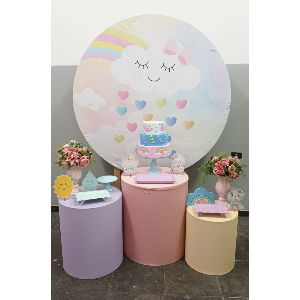 nuvem de feltro decoração chuva de amor
